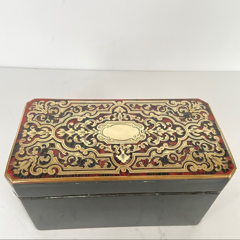 Napoleon III boule marquetry small hinged box - Picture 5 of 15